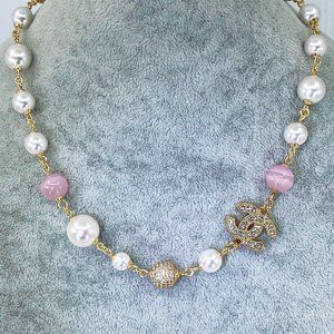 Handmade Necklace ft. Authentic CHANEL Connector